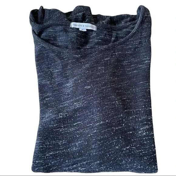 Threads 4 Thought Organic Cotton Long Sleeves Women’s Cut Out Top Sz Small #1420 - Picture 5 of 7